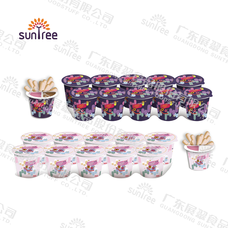 15g Biscuit Chocolate Cup 10 Cups Set(Strawberry+Milk Strawberry+Chocolate)