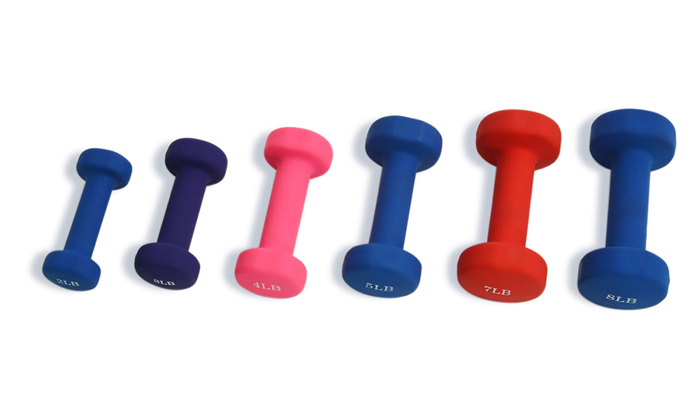 Neoprene coated dumbbell