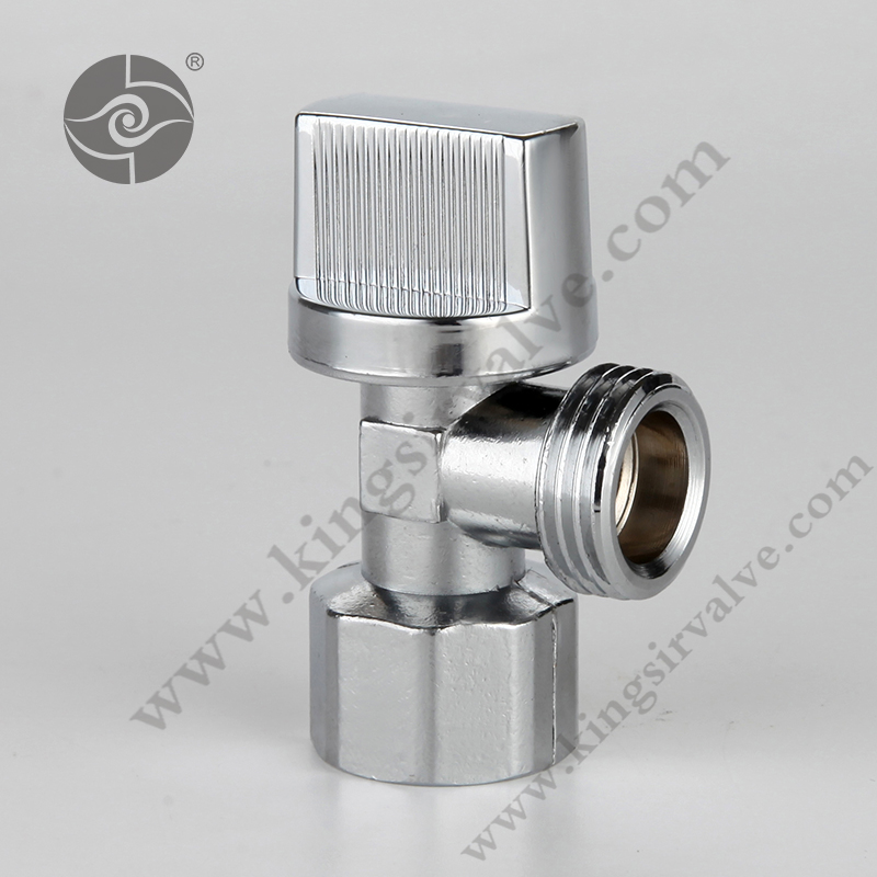 Brass body with plastic handle angle valve