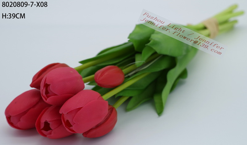 Tulip artificial flower environmental protection material 39cmH
