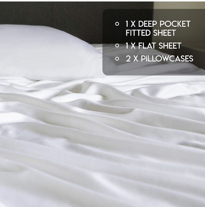 100% Sateen Bamboo Sheets Set