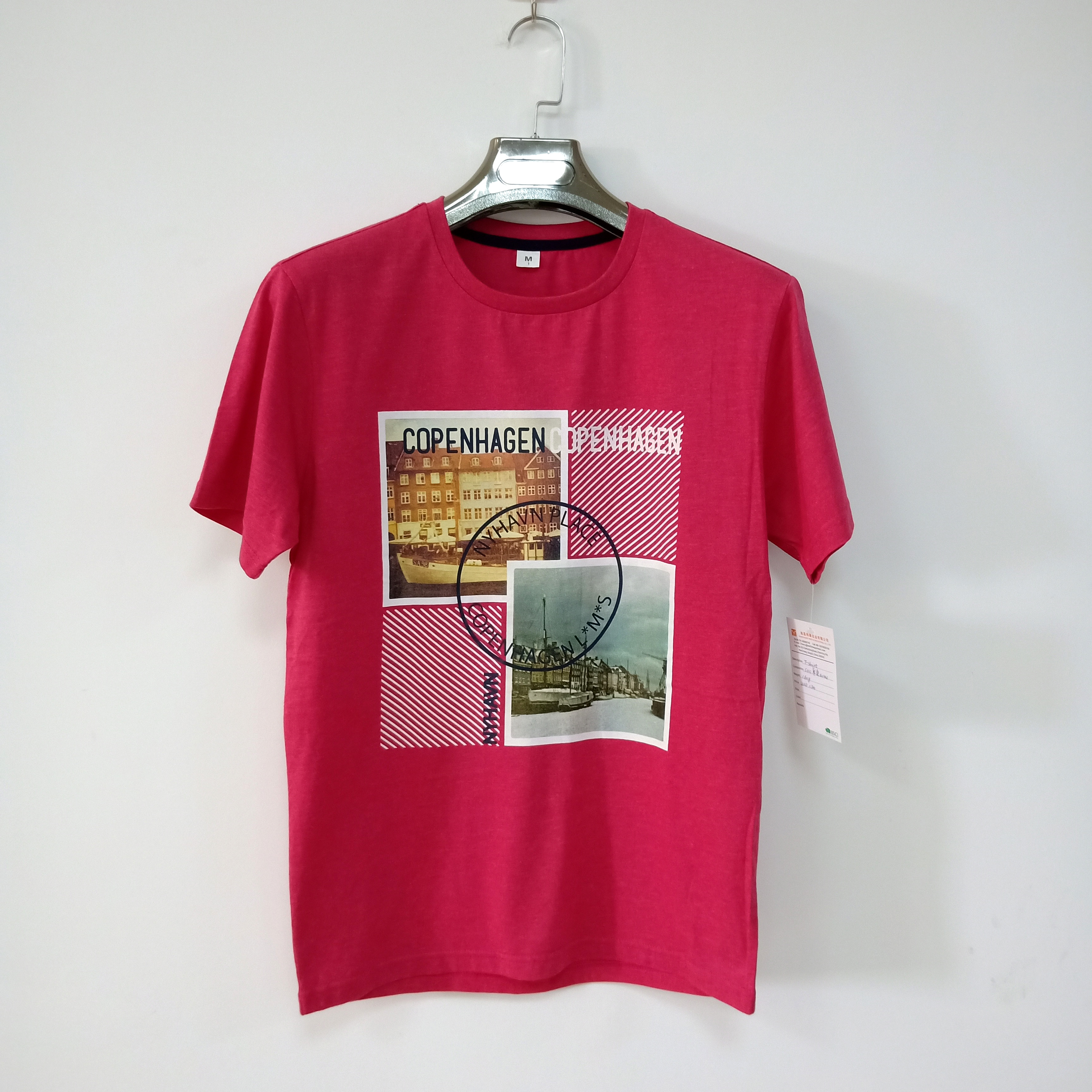men's short sleeve chest print t-shirt