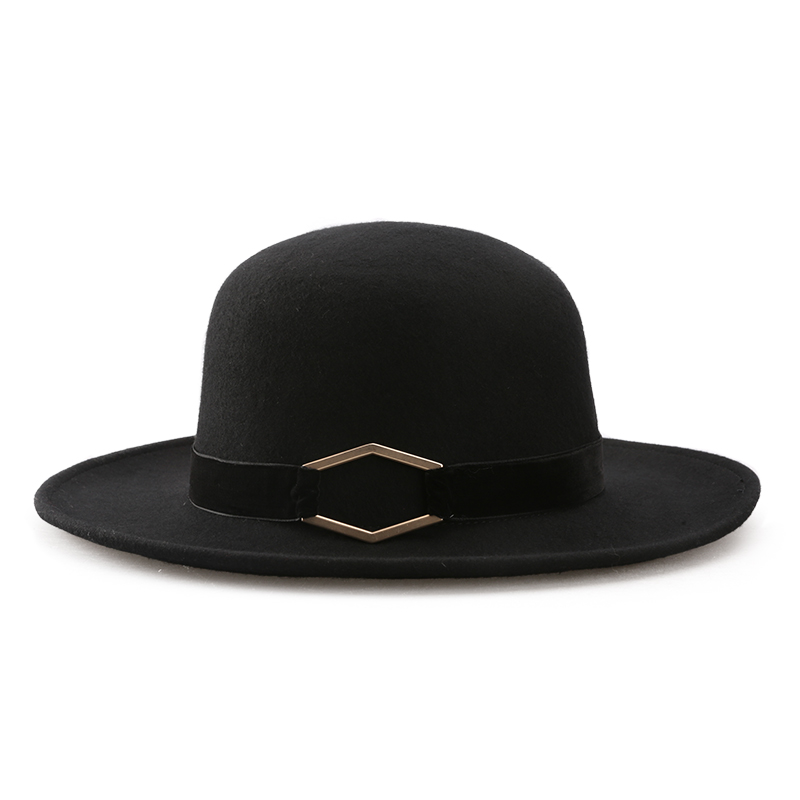 Wide Brim Women Cloche Wool Fel Hat
