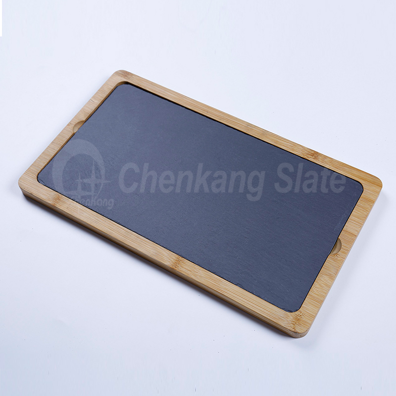 Slate And Bamboo Serving Board