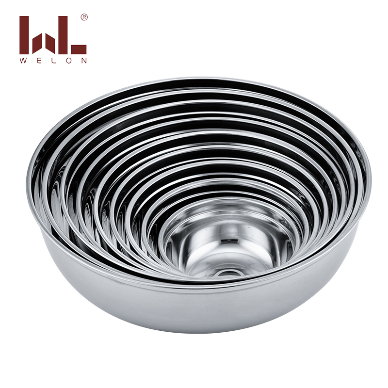 Stainless Steel salad bowl fruit basin