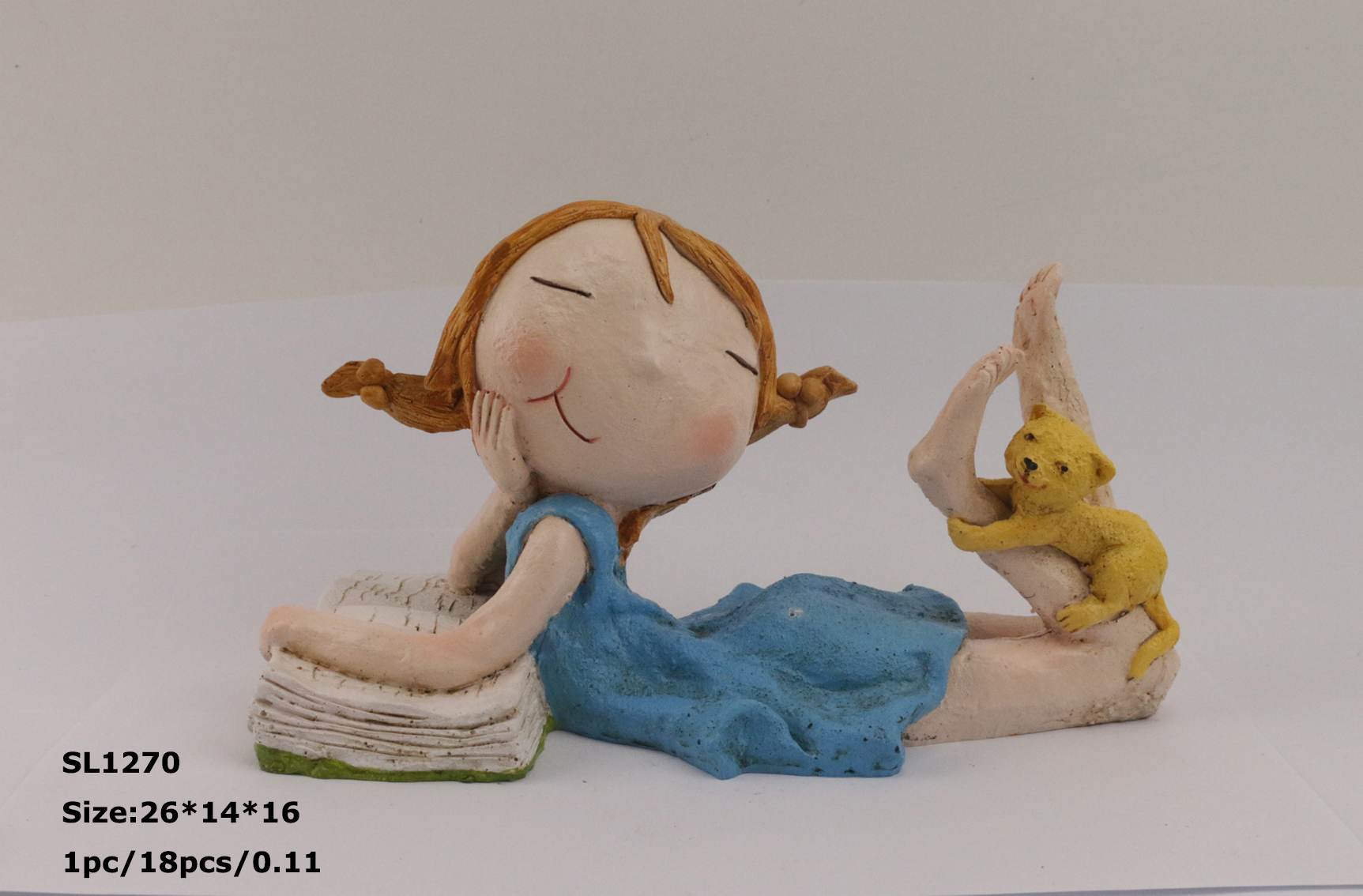 Resin decorations - garden series-Girl