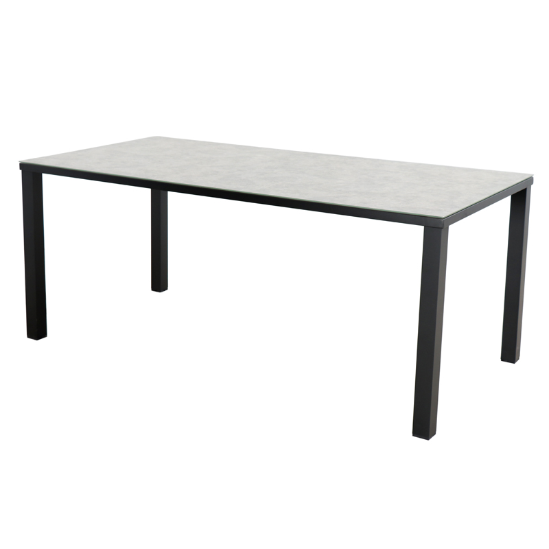 1 Outdoor leisure furniture Outdoor 6-seat garden dining set, Dark grey