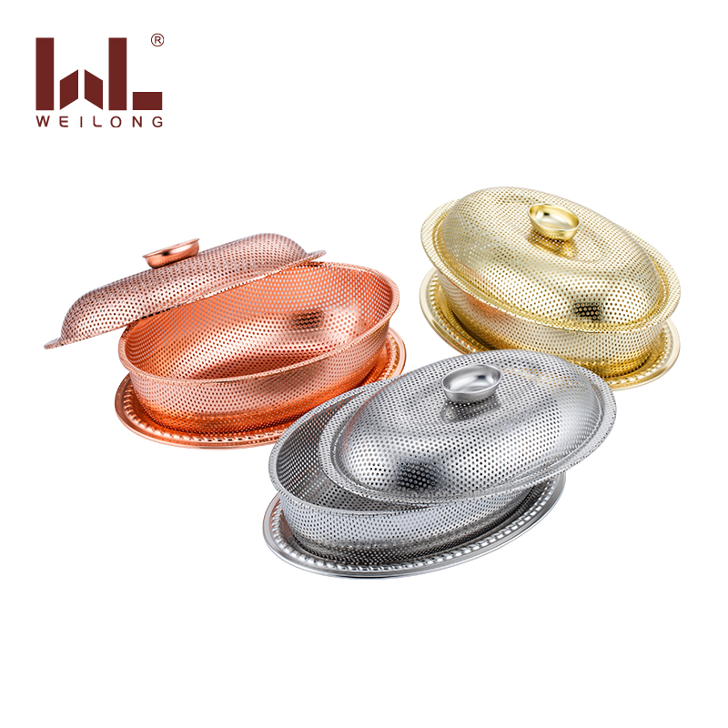 Stainless Steel Oval Colander Multi Basket