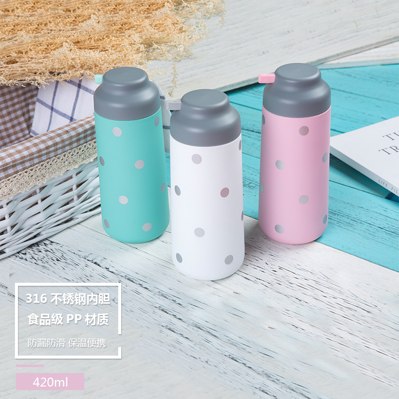 stainless steel insulated water bottle,vacuum flasks HZX-G2842 420ml