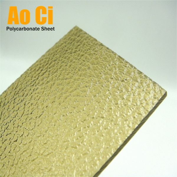 3mmx2mx3m polycarbonate embossed sheet