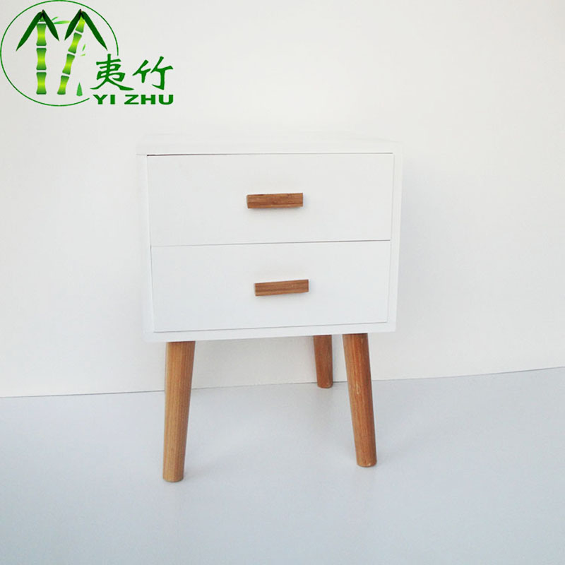 MDF+Wood Living room cabinet with 2 layers storage drawer