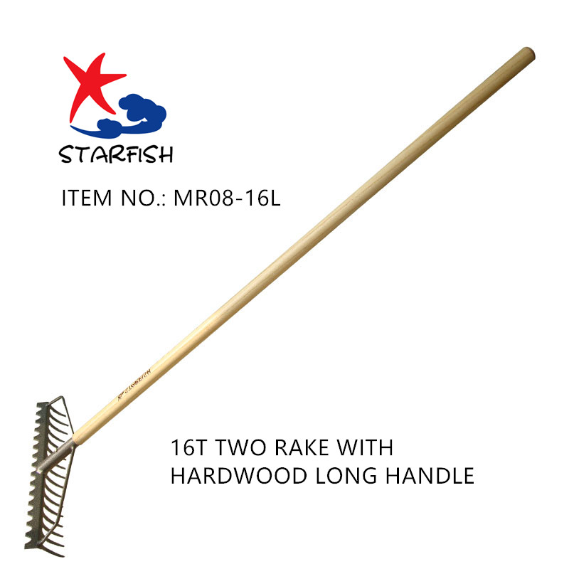 16t Two Rake With Hardwood Long Handle