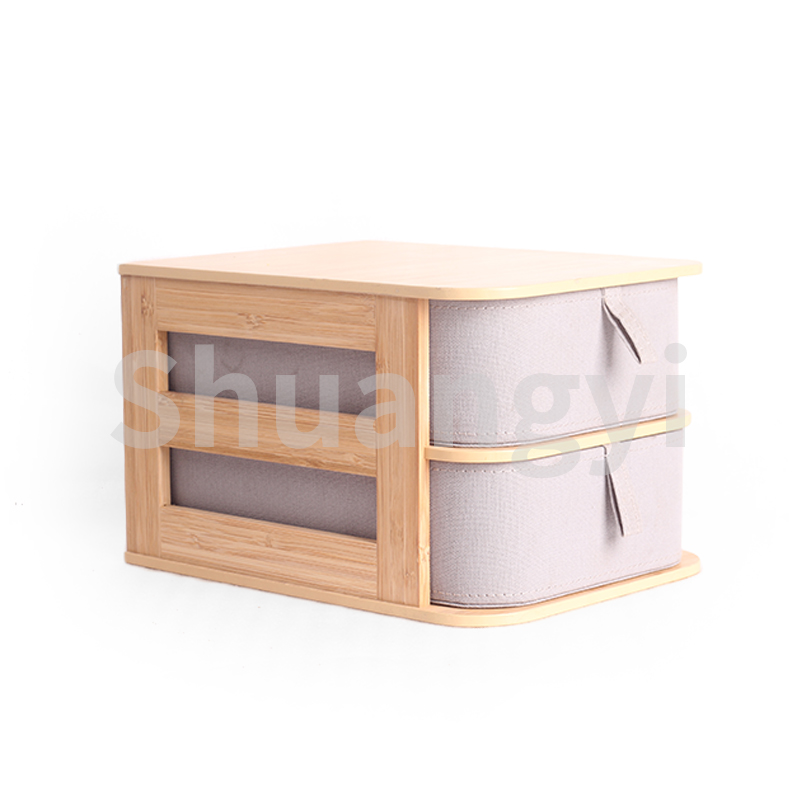 Bamboo Fabric Storage Box