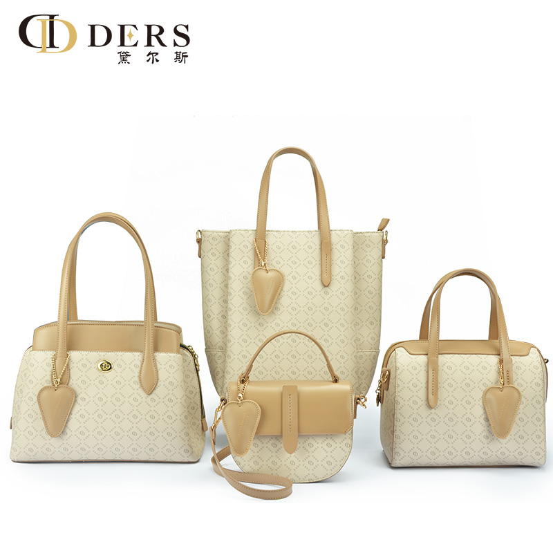shiling leather Customized ladies' PU printing handbag/bowling bag/cross body bag with pendant and long shoulder strap,factory