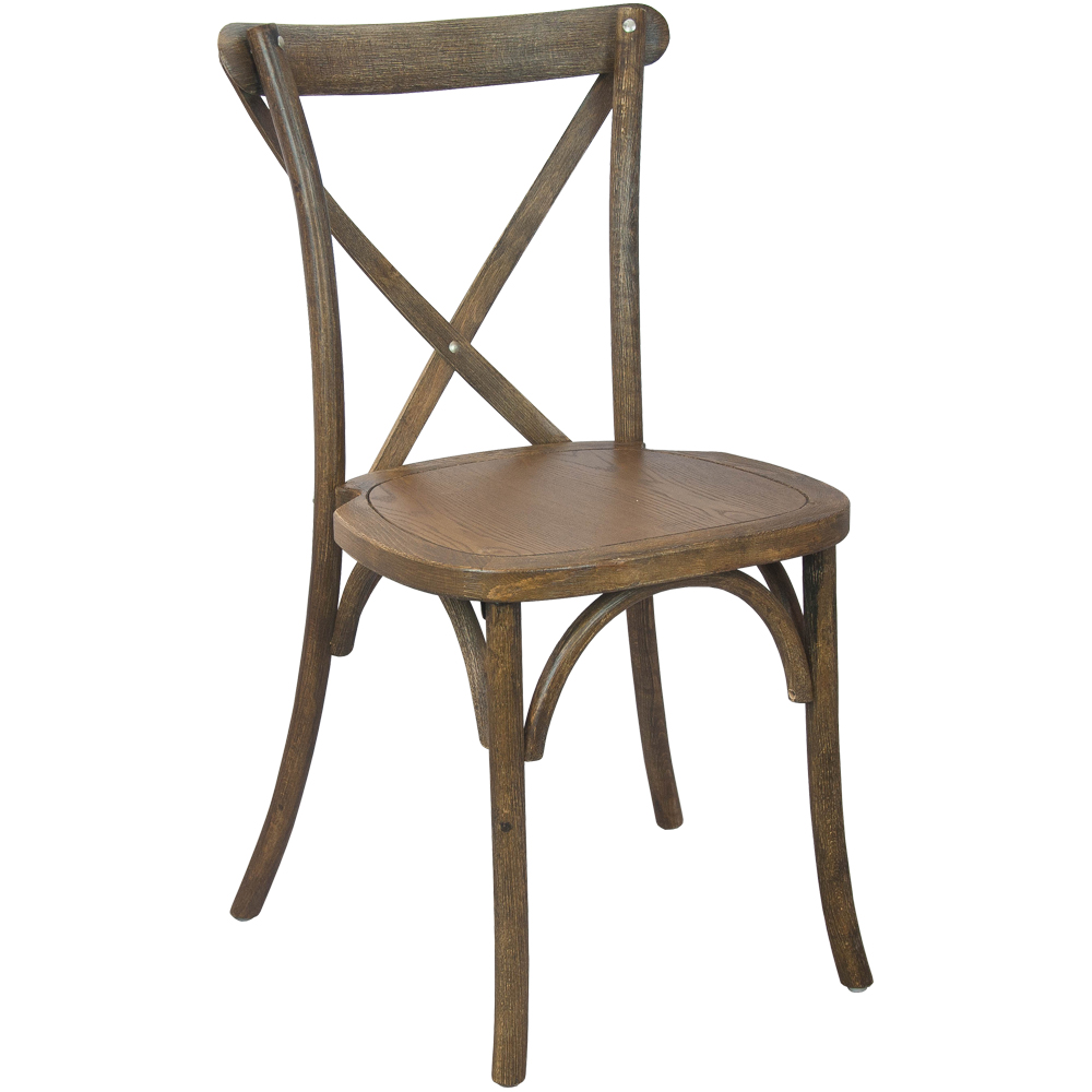 Wood Cross Back Chair