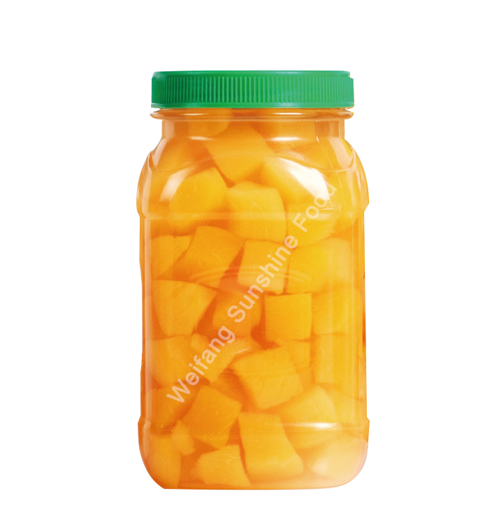680g Diced Yellow Peach in Plastic Jar