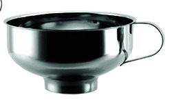 Stainless steel funnel
