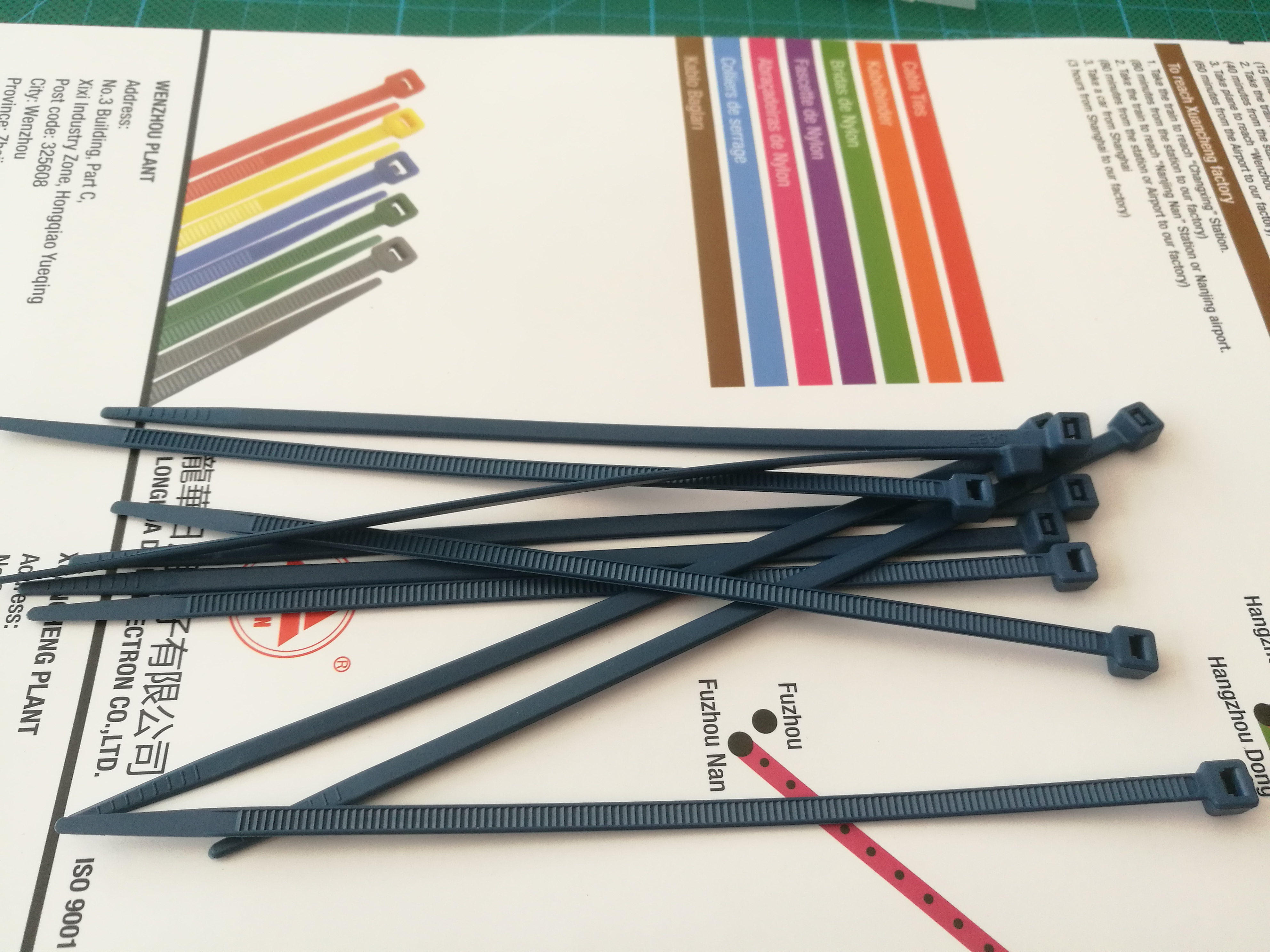 metal detectable cable ties