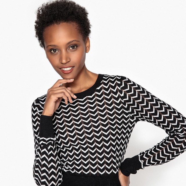 Ladies' crew neck pullover