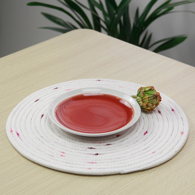 Heat resistant Thick Round Braided Placemat