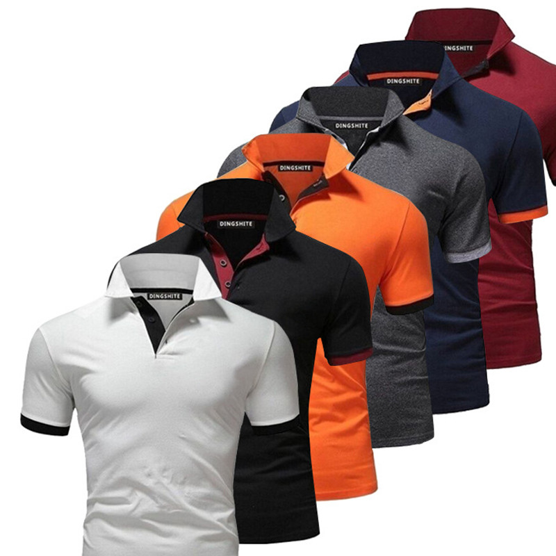 Oem Men's Polo Shirt 100% Cotton Polo Custom LOGO Camisa Polo Masculina Casual Printing Custom Colorful Polo Shirt