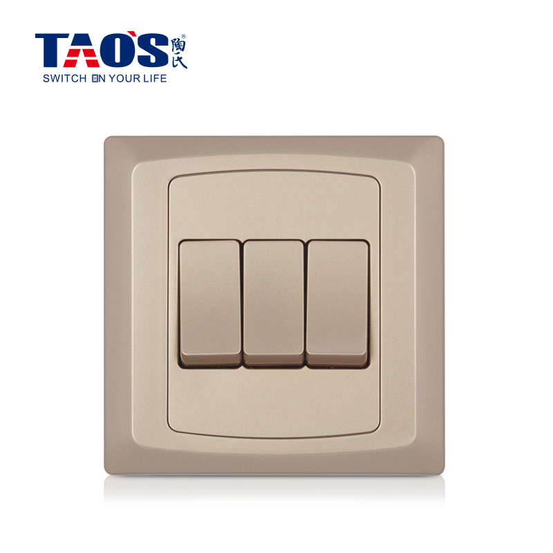 10A 3 gang 1 way / 2 way switch