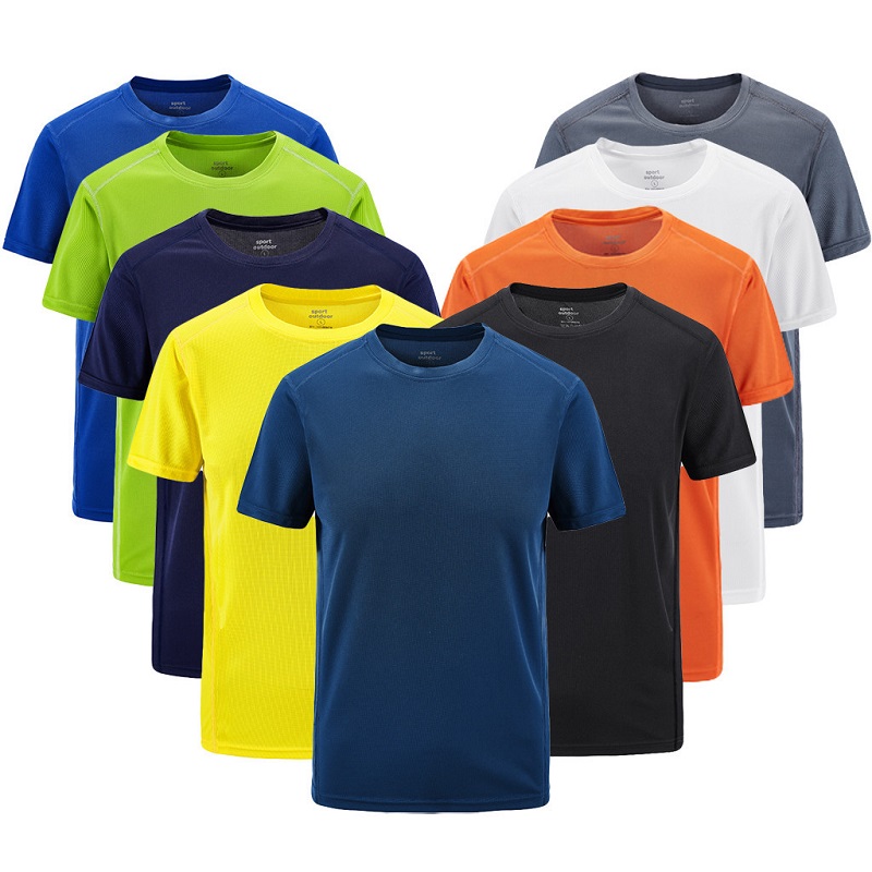 Wholesale Csutom Promotion Tshirt Clothing Fundamental 2020 New Solid Color Tshirt Casual Men O Neck T-shirts Work Uniform With Logo Custom Summer Tops