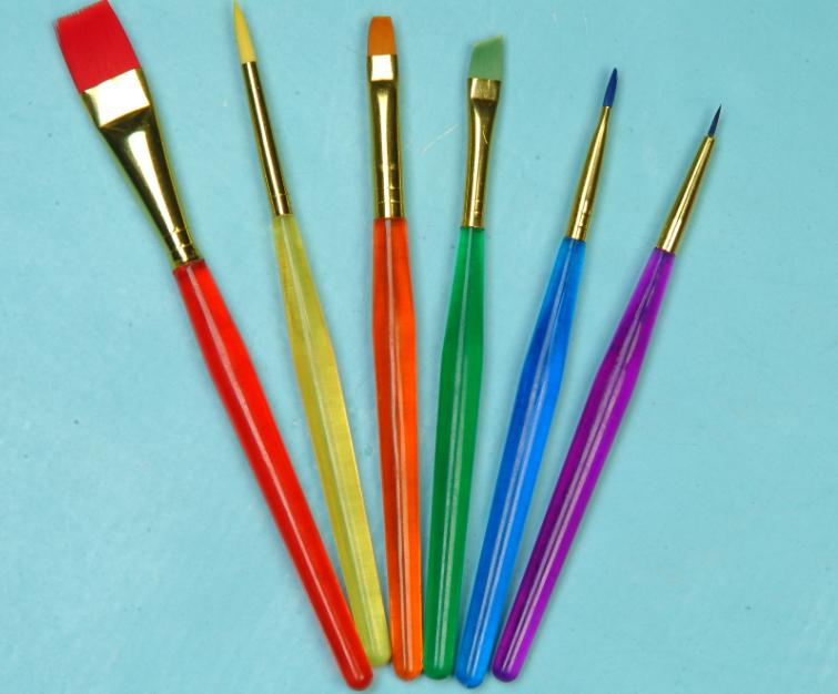 Colorful artist brushes