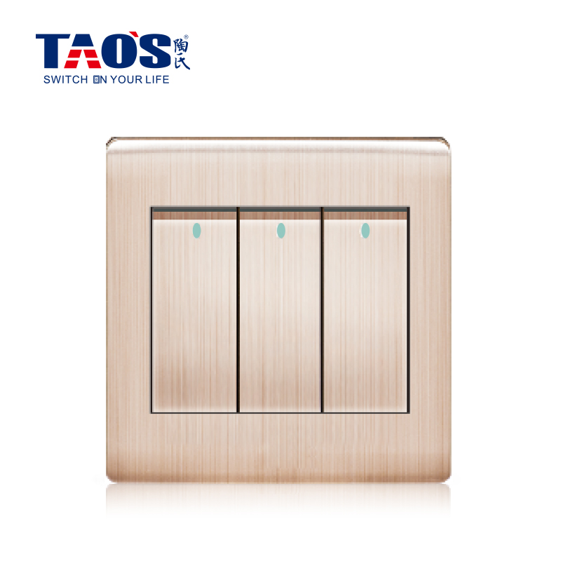 10A 3 gang 1 way / 2 way switch
