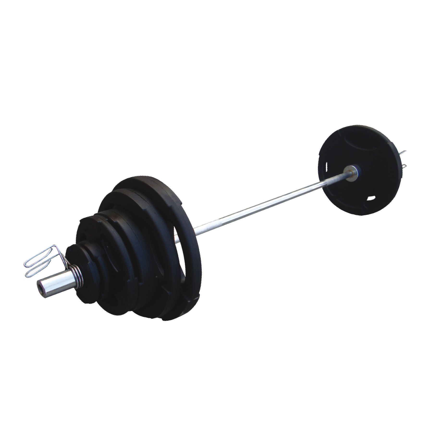 300lb black deluxy PU olympic barbell sets
