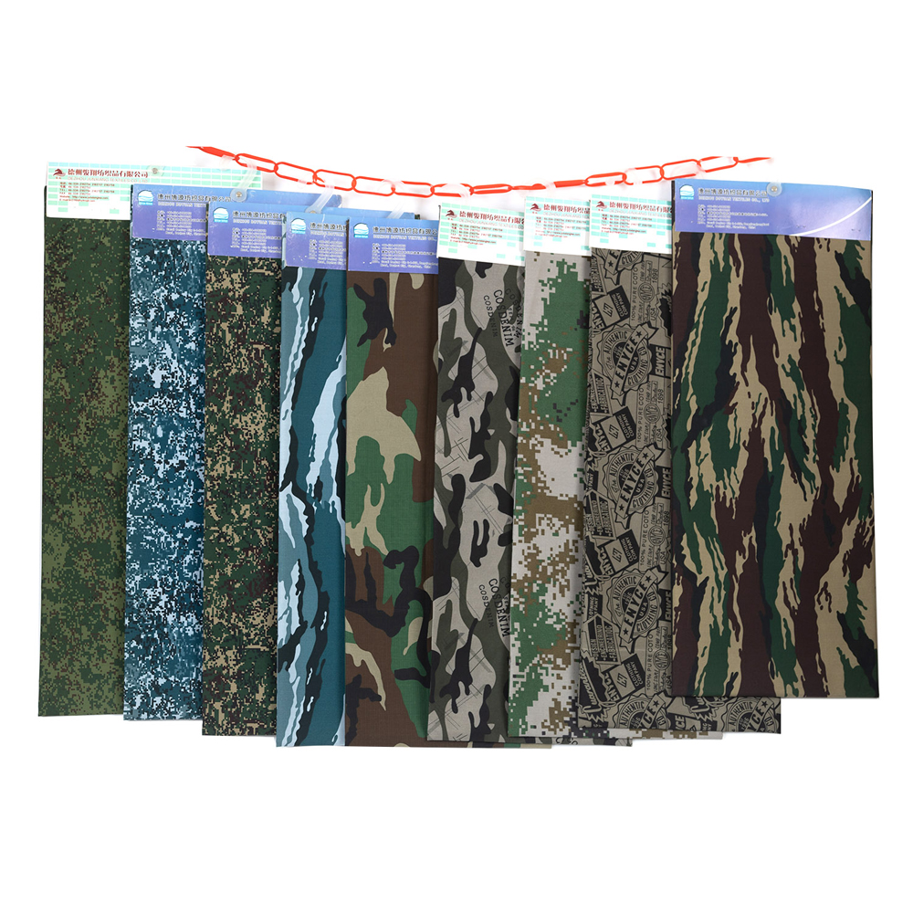 Polyester cotton Ripstop Camo printing fabric