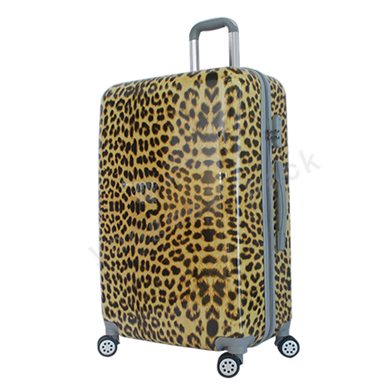 Fashionable mirror zipper suitcase