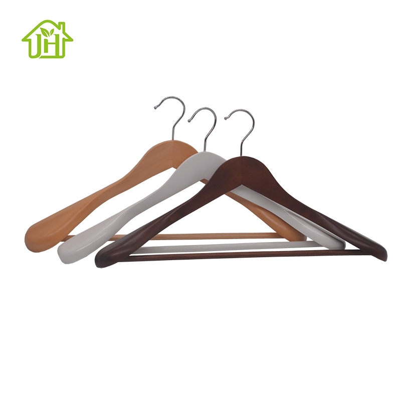 Good quality premium durable retro color style adult wooden suits coat hanger