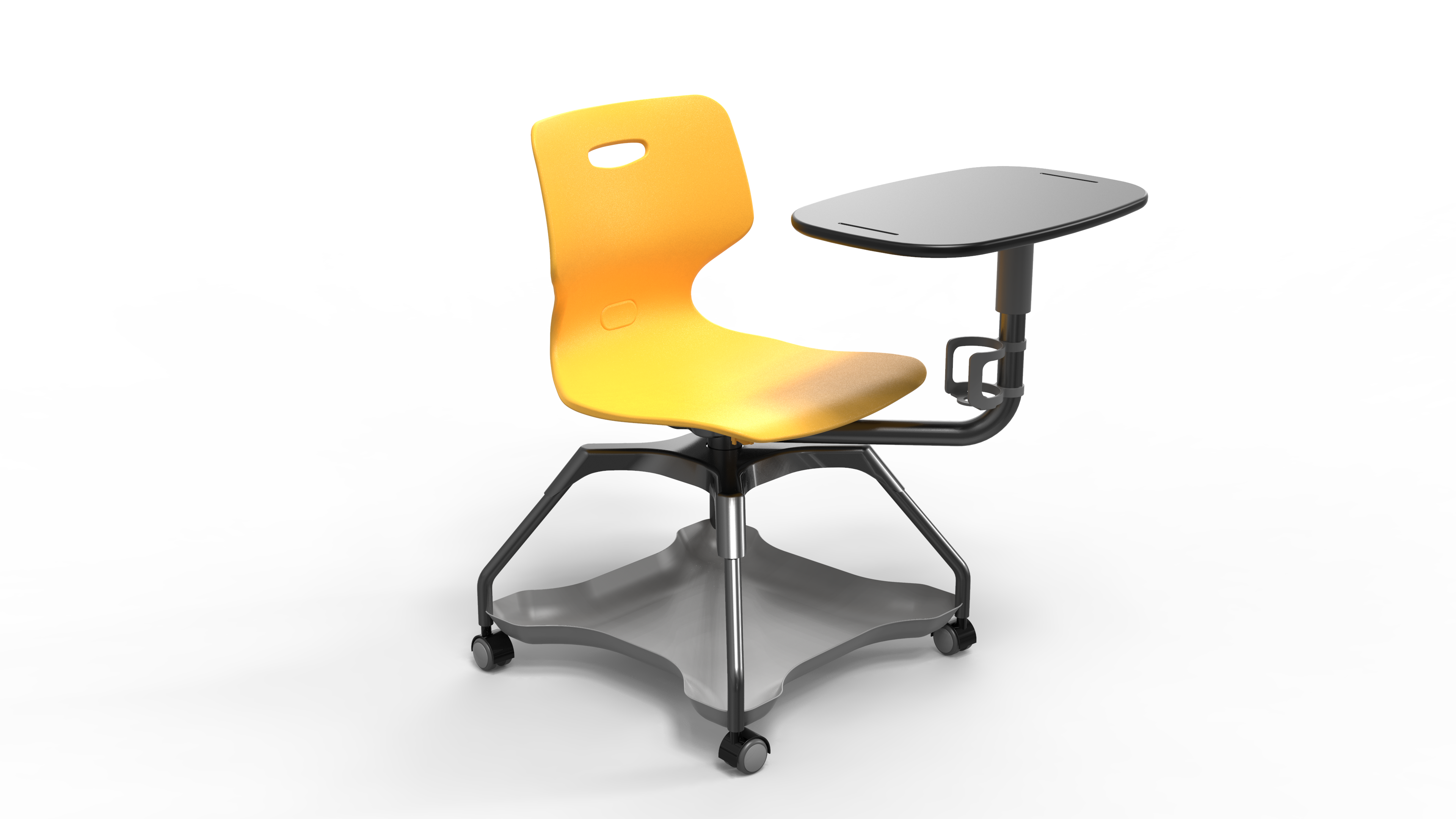 College hot sell classroom school training chair with writing pad