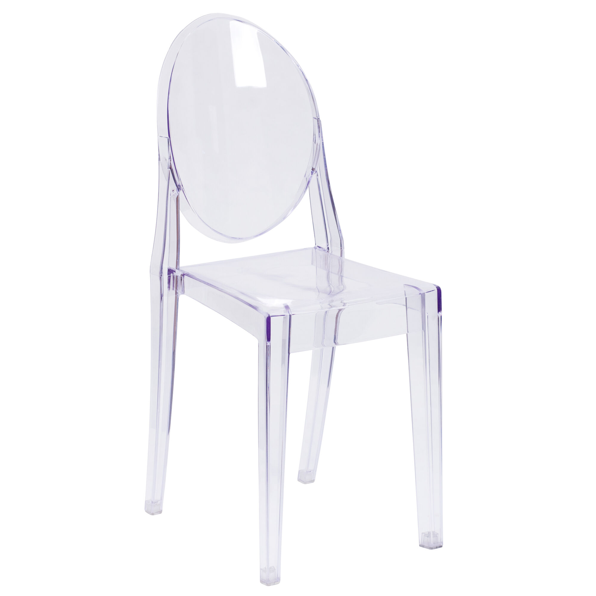 Crystal Ghost Chair Without Arm