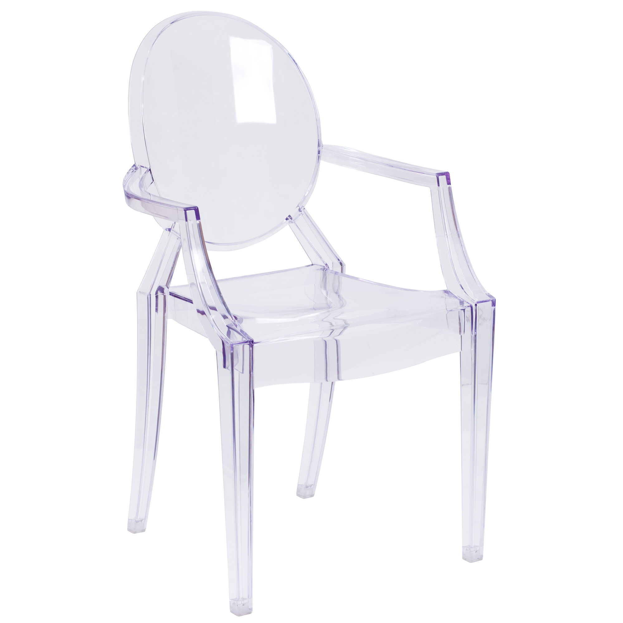Crystal Ghost Chair With Arm