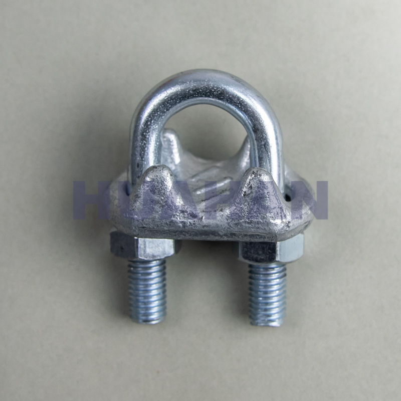 Italian Type Drop Forged Wire Rope Clips , H.d.g.