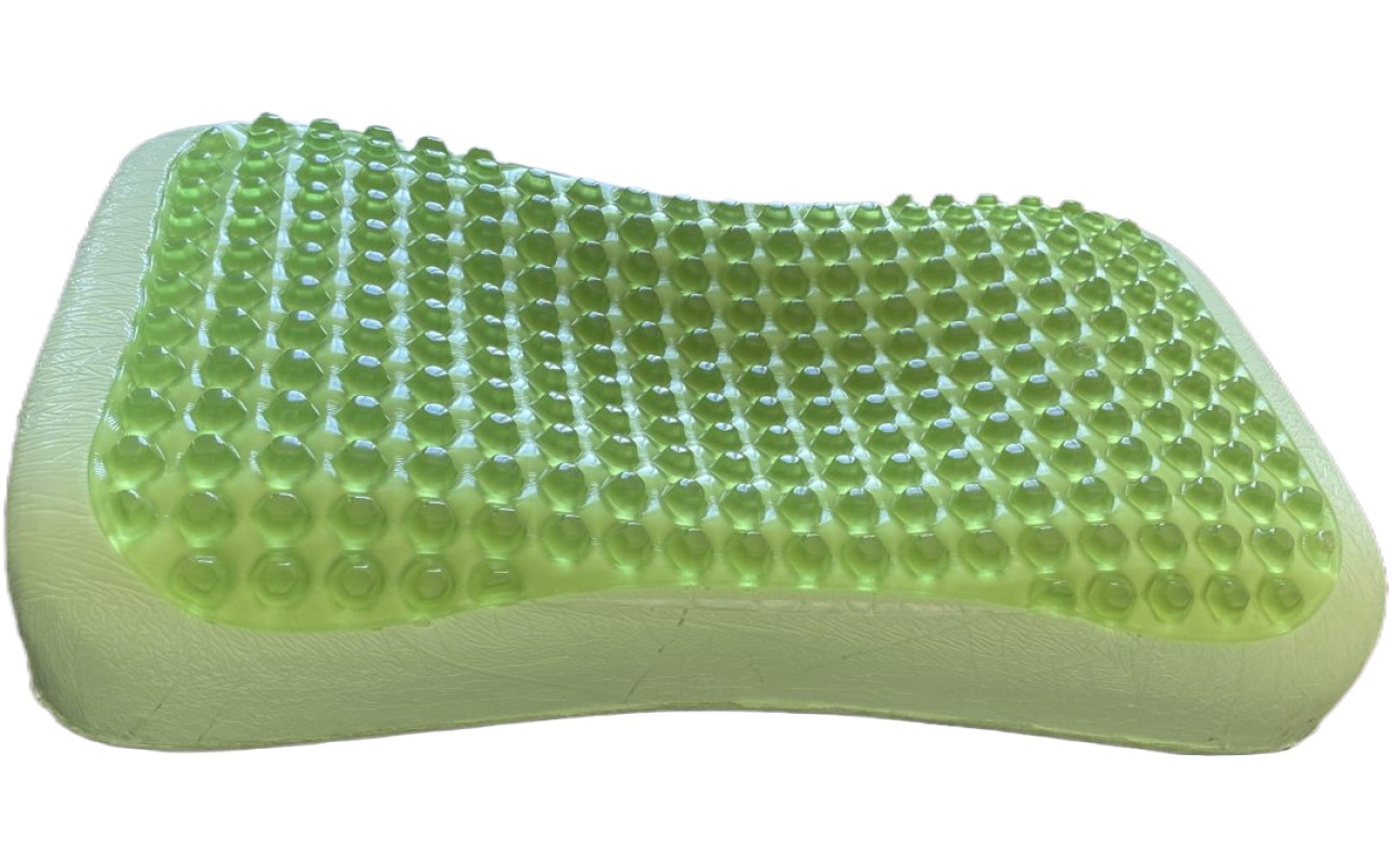 memory foam gel overlay pillow