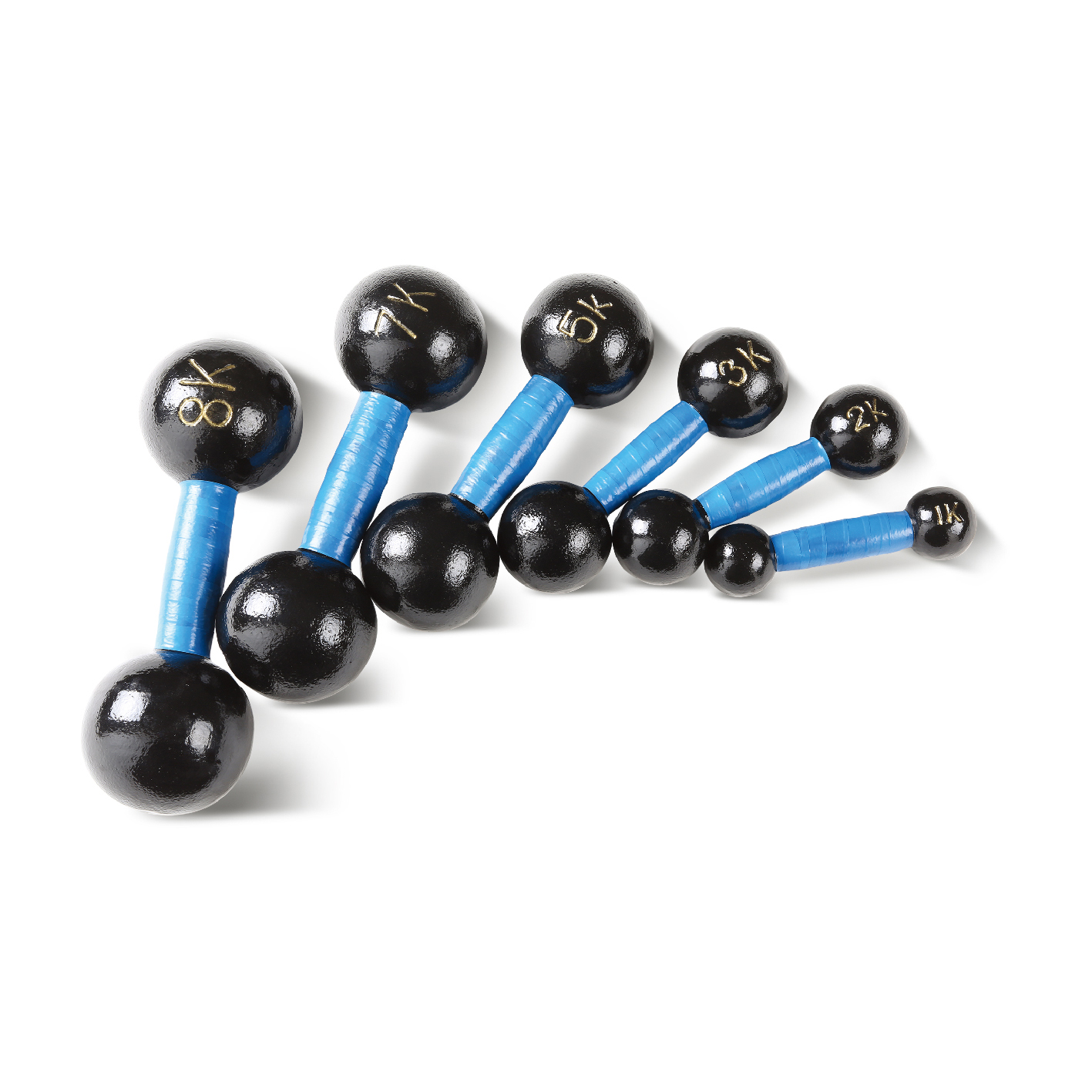 round ends dumbbells