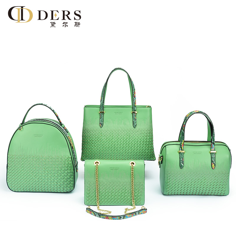 Shiling leather--2021/2022 new handbag woven bag electronic embroidered bag cross-body bag backpack