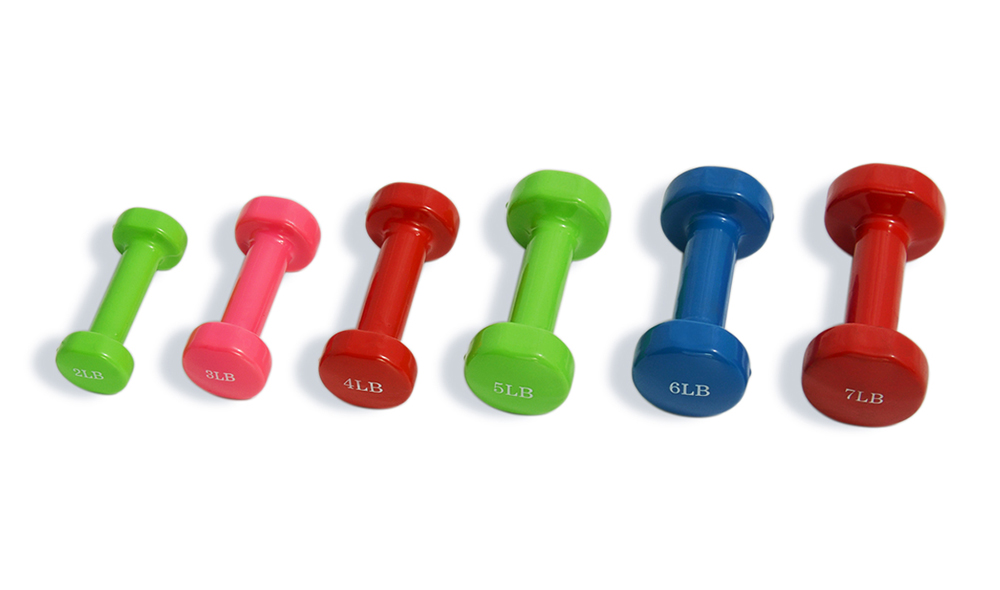 Vinyl coated dumbbell