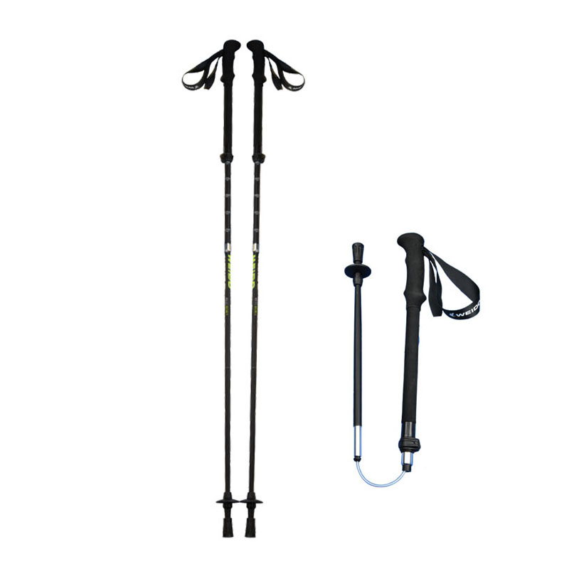 4 Sections 6061 Alu Foldable trekking pole manufacture OEM 2021 canton fair