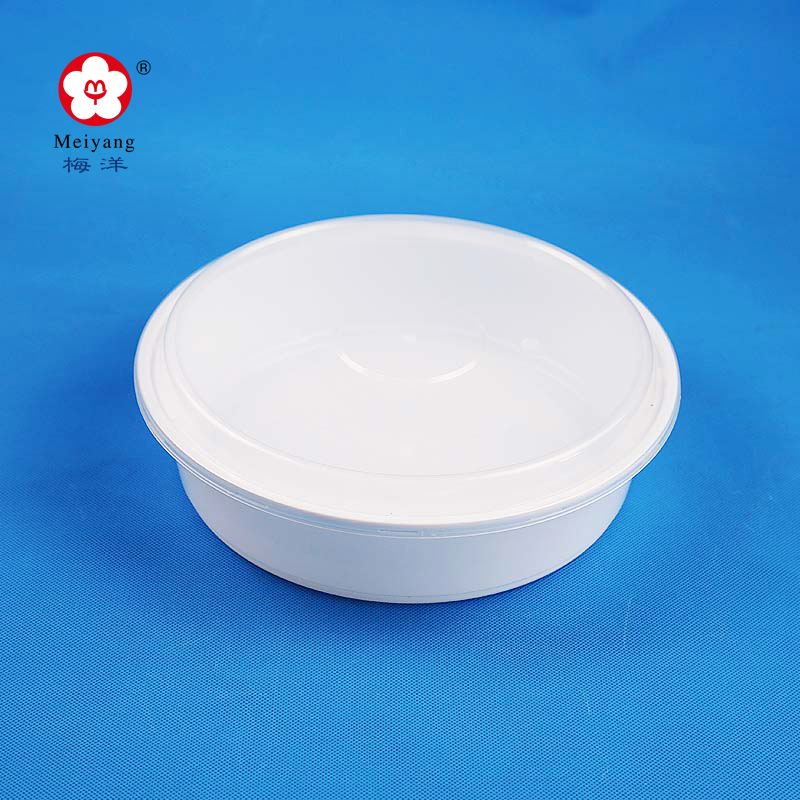 Meiyang 15451 disposable plastic storage takeaway microwavable round PP food container box