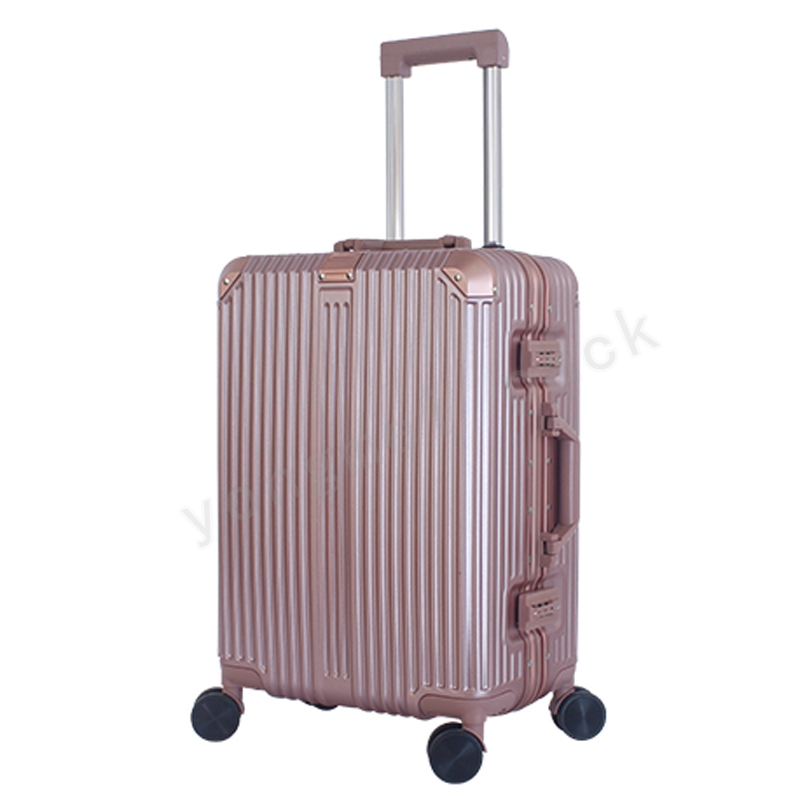 Luggage Trolley Luggage ABS+pc Case Aluminum Tie Rod