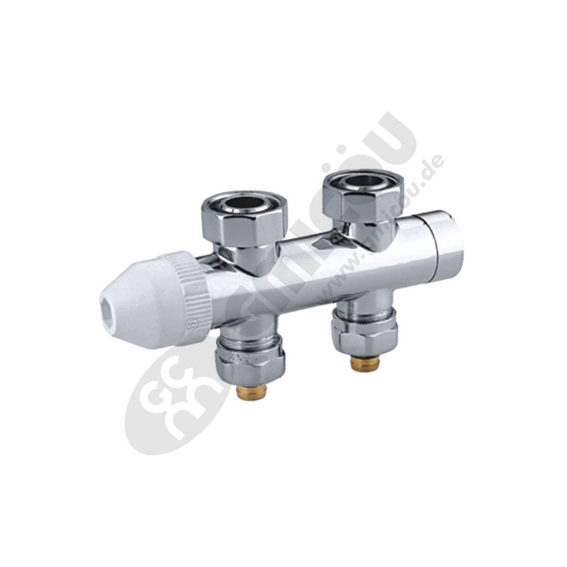 Double automatic thermostatic heating valve