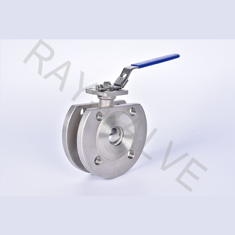 1 piece wafer flanged ball valve