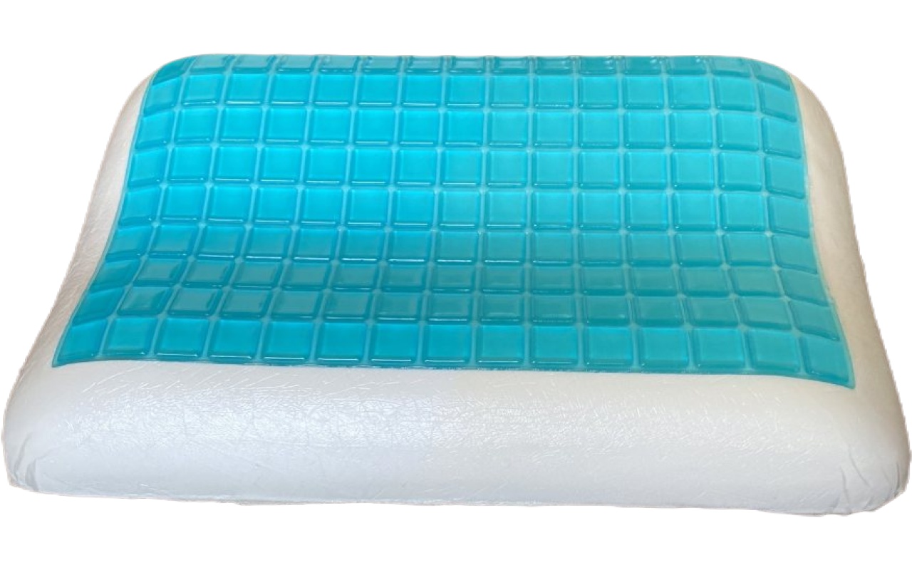 memory foam gel overlay pillow