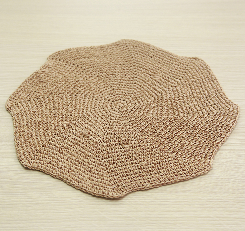 Crochet Paper Straw Placemat