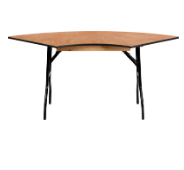 Serpentine Plywood Folding Table