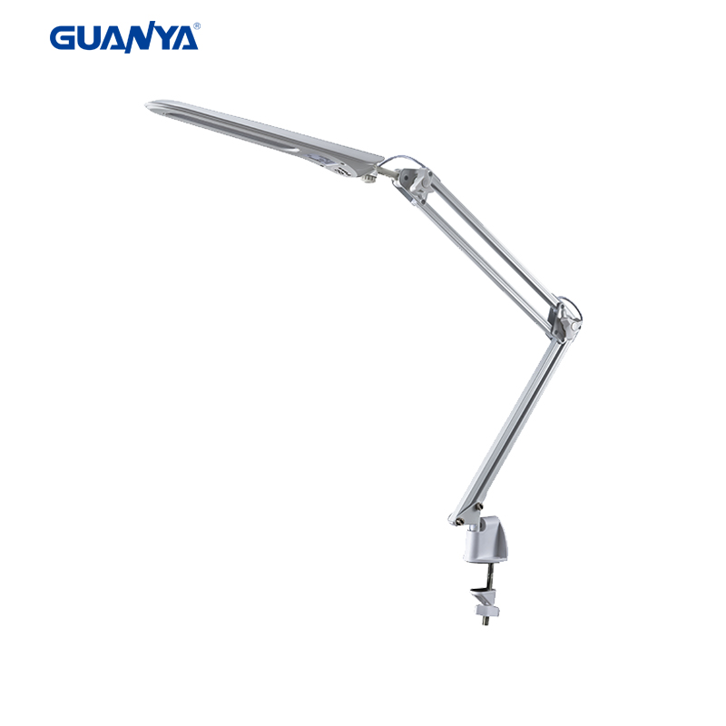 LED clip lamp Adjustable light long arm work desk lamp clip desk work students learn to read metal folding